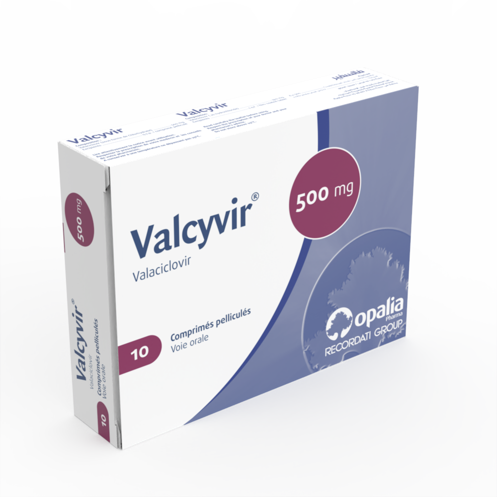VALCYVIR 500 mg film-coated tablet Box of 10